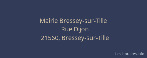 Mairie Bressey-sur-Tille