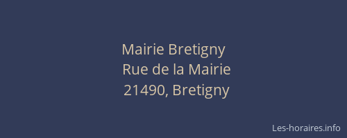 Mairie Bretigny