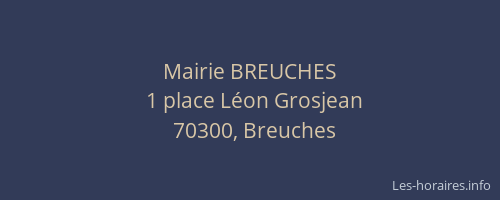 Mairie BREUCHES