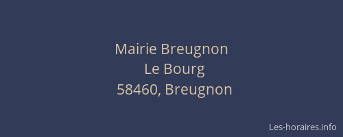 Mairie Breugnon
