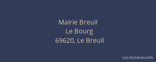 Mairie Breuil