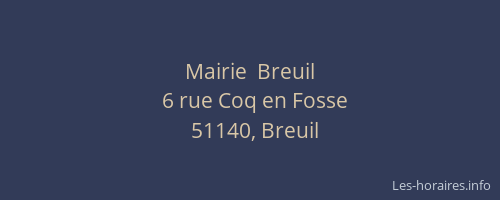 Mairie  Breuil
