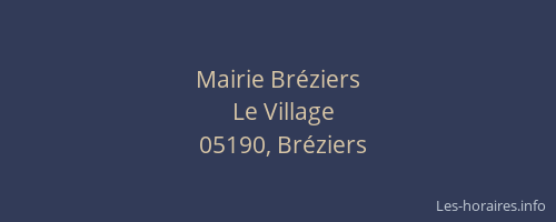 Mairie Bréziers