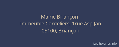Mairie Briançon