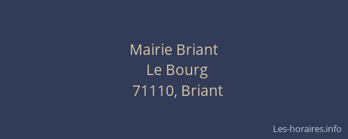Mairie Briant