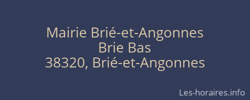 Mairie Brié-et-Angonnes