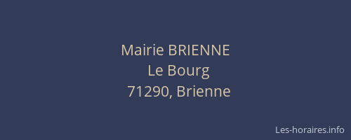 Mairie BRIENNE
