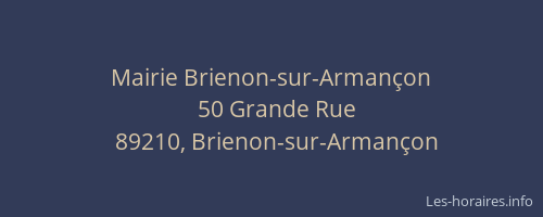 Mairie Brienon-sur-Armançon