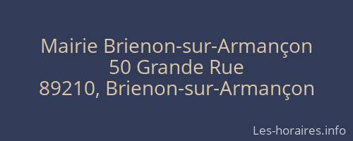 Mairie Brienon-sur-Arman&ccedil;on