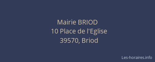 Mairie BRIOD