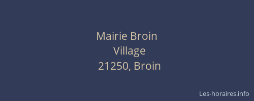 Mairie Broin