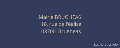 Mairie BRUGHEAS