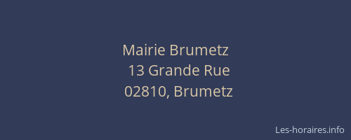 Mairie Brumetz