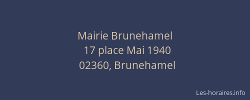 Mairie Brunehamel