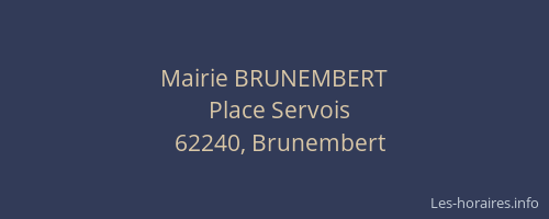 Mairie BRUNEMBERT