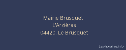 Mairie Brusquet