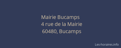 Mairie Bucamps