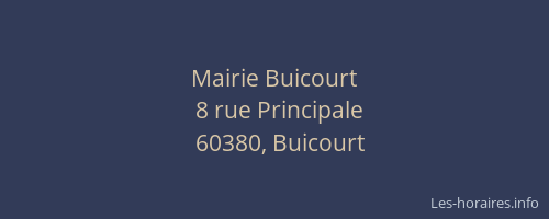 Mairie Buicourt