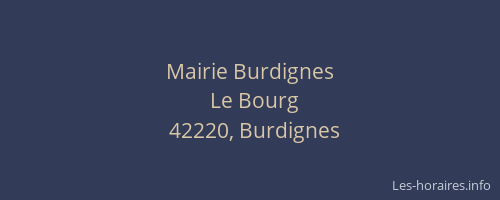 Mairie Burdignes