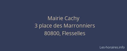 Mairie Cachy
