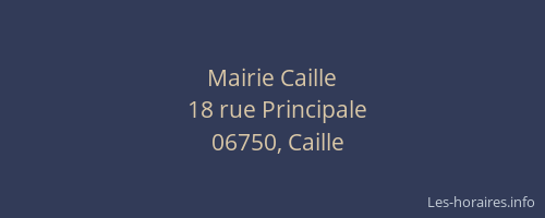 Mairie Caille