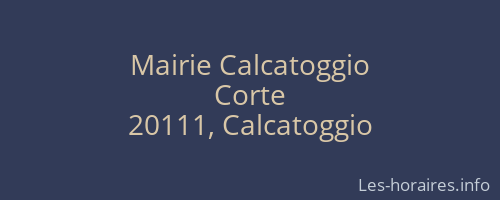 Mairie Calcatoggio