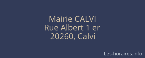 Mairie CALVI