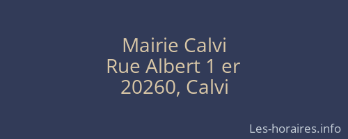 Mairie Calvi