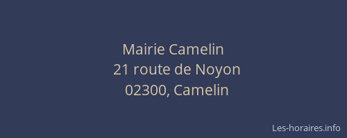Mairie Camelin