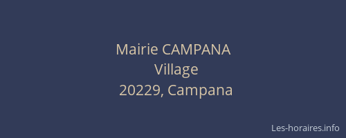 Mairie CAMPANA