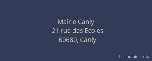Mairie Canly