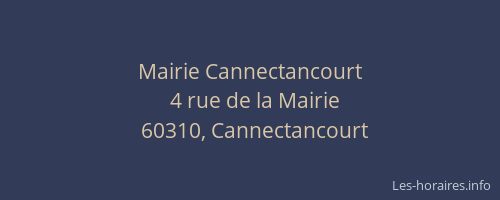 Mairie Cannectancourt