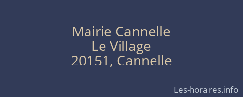 Mairie Cannelle