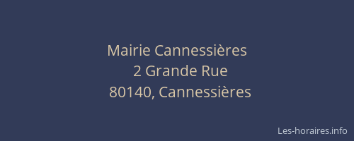 Mairie Cannessi&egrave;res
