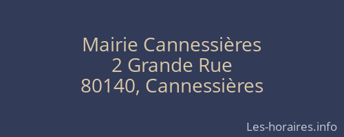 Mairie Cannessières