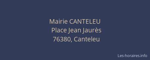 Mairie CANTELEU