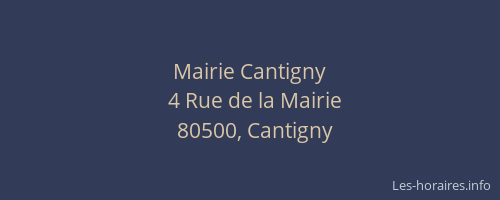 Mairie Cantigny