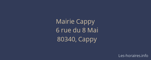 Mairie Cappy