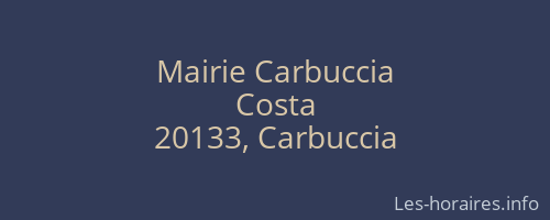 Mairie Carbuccia