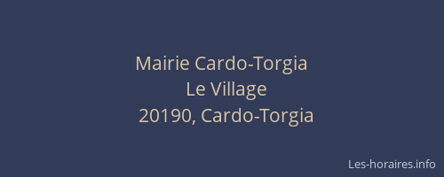 Mairie Cardo-Torgia