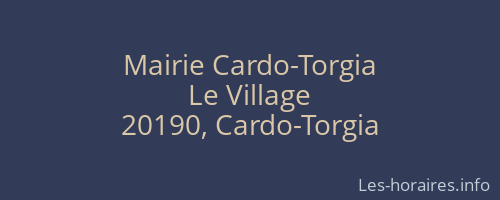 Mairie Cardo-Torgia