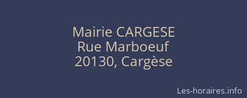 Mairie CARGESE