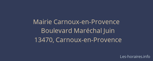 Mairie Carnoux-en-Provence