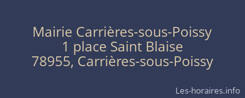 Mairie Carrières-sous-Poissy