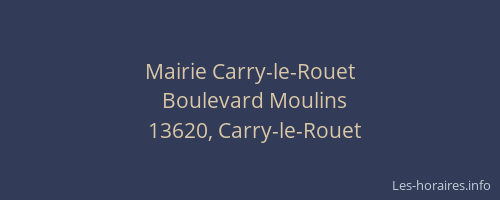 Mairie Carry-le-Rouet