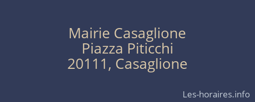 Mairie Casaglione
