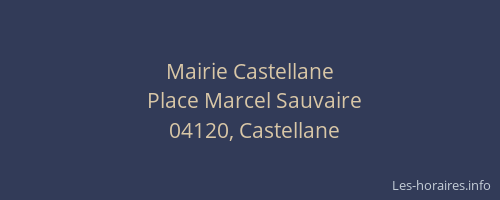Mairie Castellane