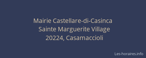 Mairie Castellare-di-Casinca