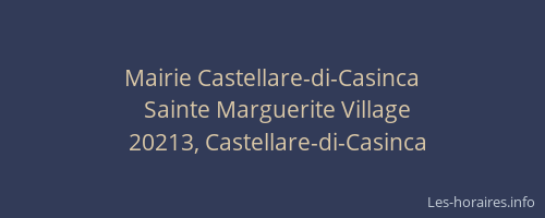 Mairie Castellare-di-Casinca