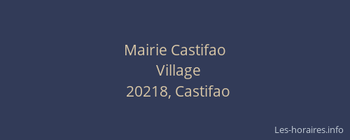 Mairie Castifao